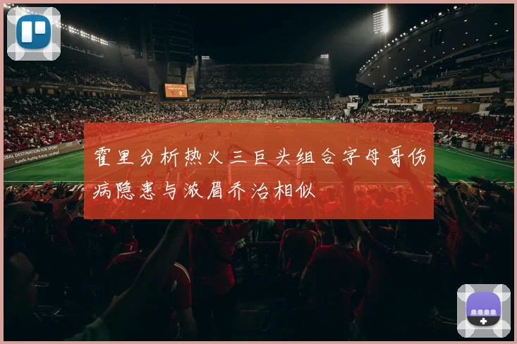 霍里分析热火三巨头组合字母哥伤病隐患与浓眉乔治相似